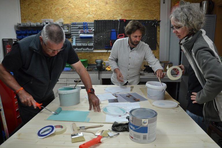 Gemeinsam anpacken für die Theaterrampe