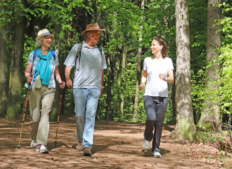Rücksicht auf Lauf- und Wanderstrecken in der Hallertau