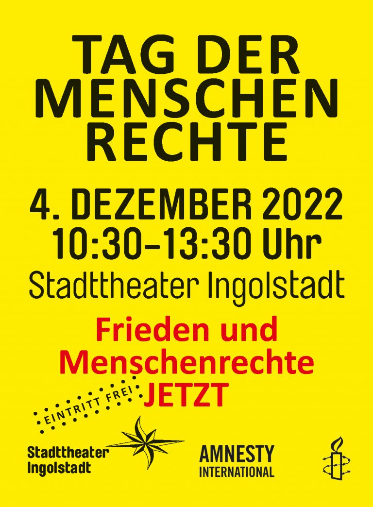 Tag der Menschenrechte im Stadttheater Ingolstadt