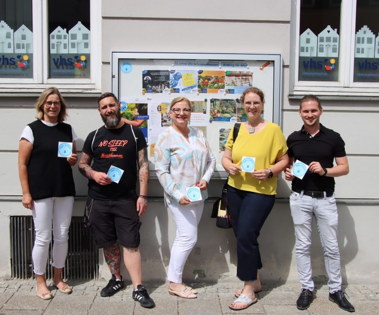 Vier Refill-Stationen in Schrobenhausen eröffnet