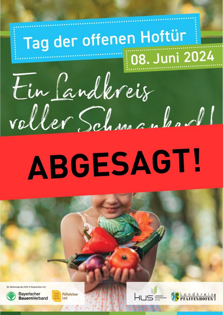 „Tag der offenen Hoftür“ am 8. Juni abgesagt