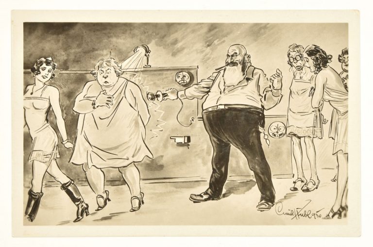 Hybride Mittagsvisite: Scherz-Postkarte „Zeileis-Therapie“