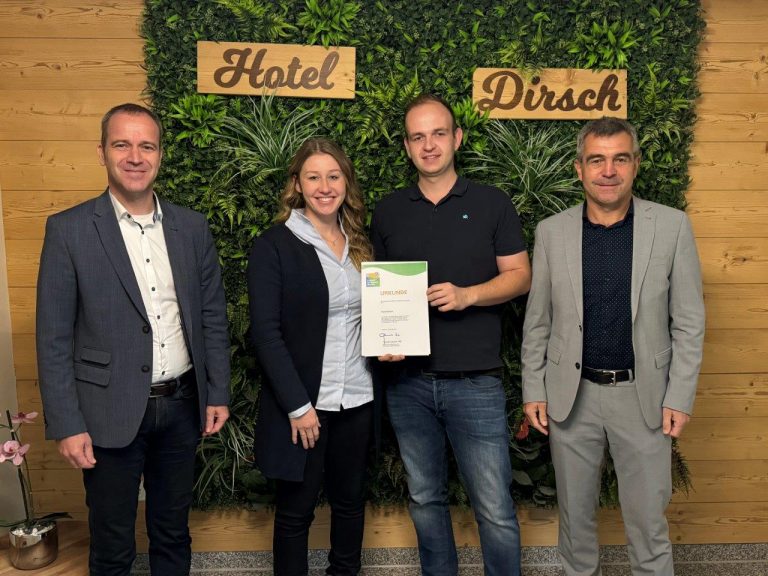 Umwelt- und Klimapakt Bayern Urkunde für Hotel Dirsch