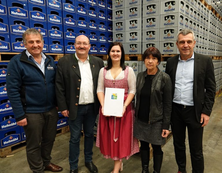 Umwelt- und Klimapakt Bayern Urkunde für Brauerei Hofmühl
